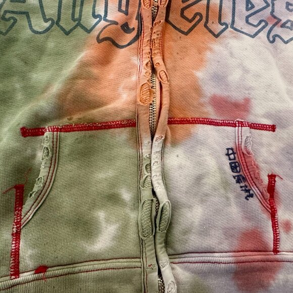 Rare The Great China Wall Los Angeles Salvage Car Club 1999 Kids Zip Hoodie 4 T - Picture 5 of 17